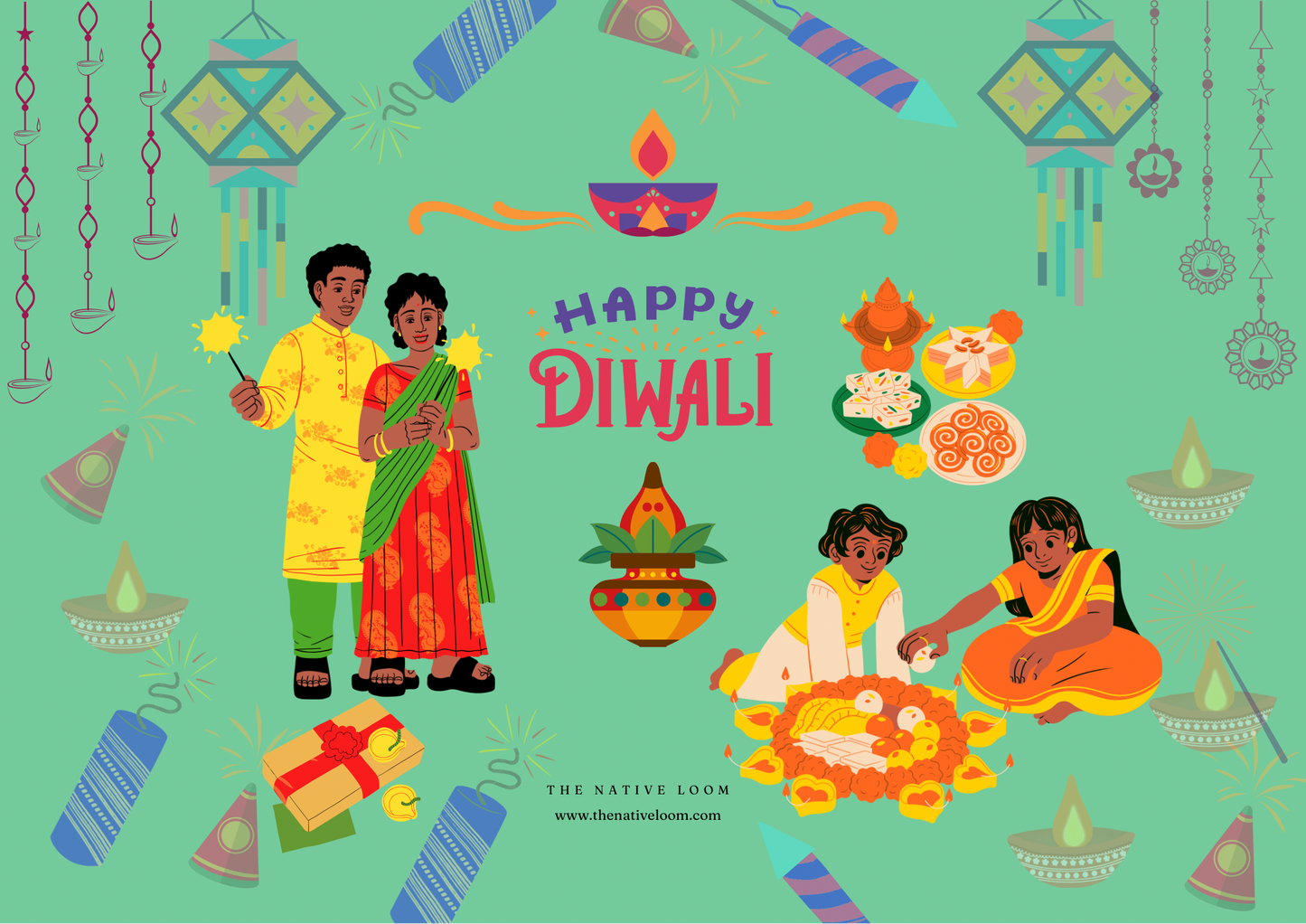 Diwali Cultural Experience Kit – Eco-Friendly Fun for the Whole Family!