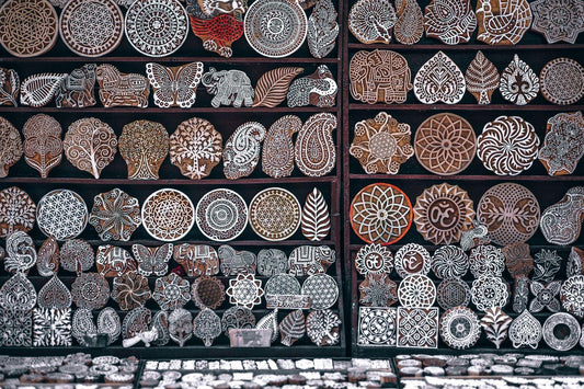 Wooden blocks used for printing