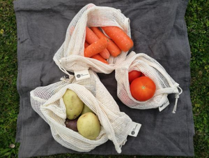 Organic Cotton Fruit and Veggie Bags